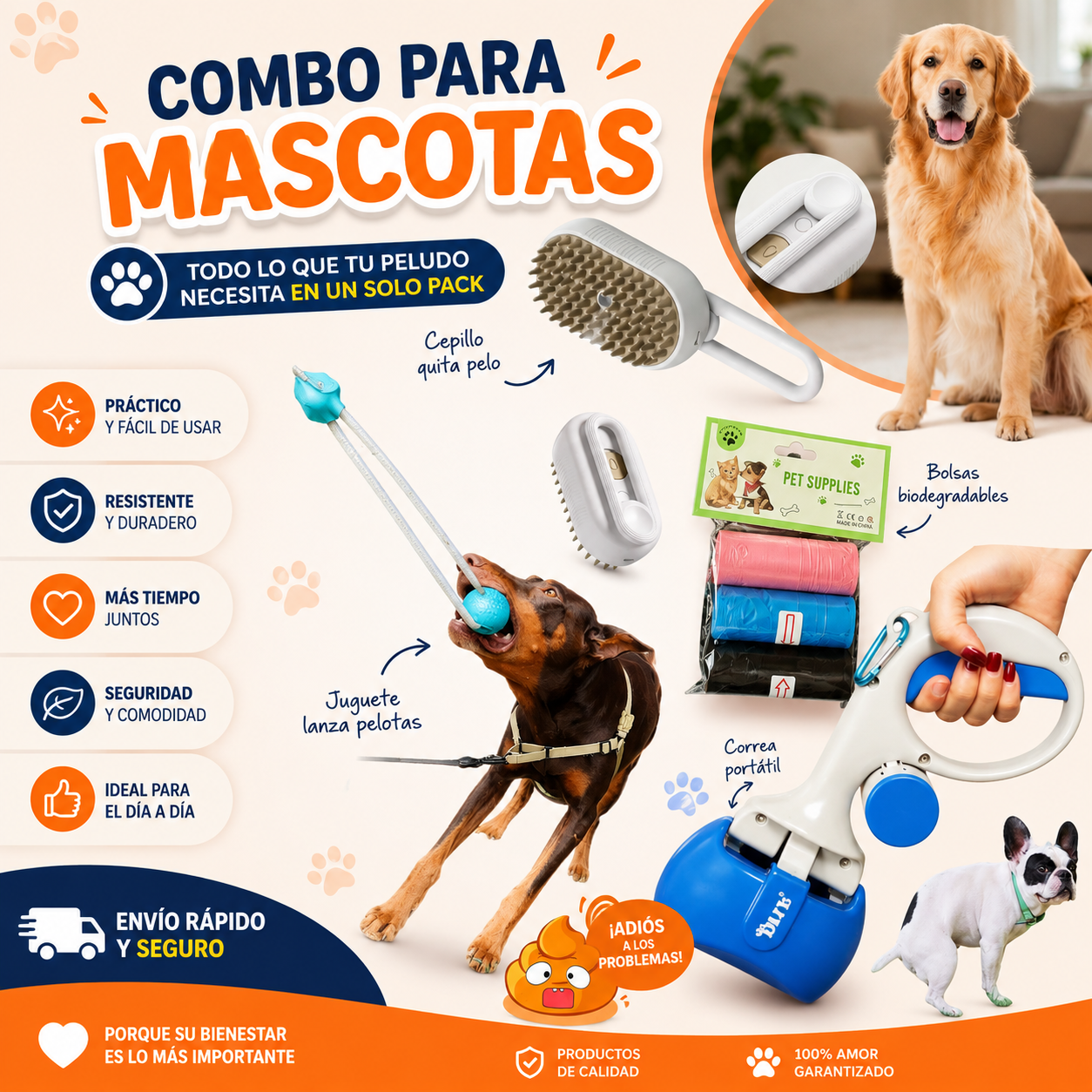COMBO PARA MASCOTAS