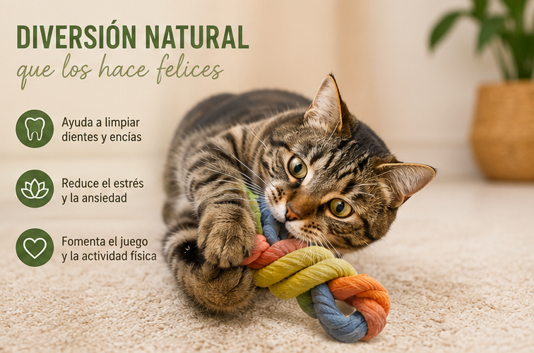 Juguete Ecológico de Cuerda para Mascotas